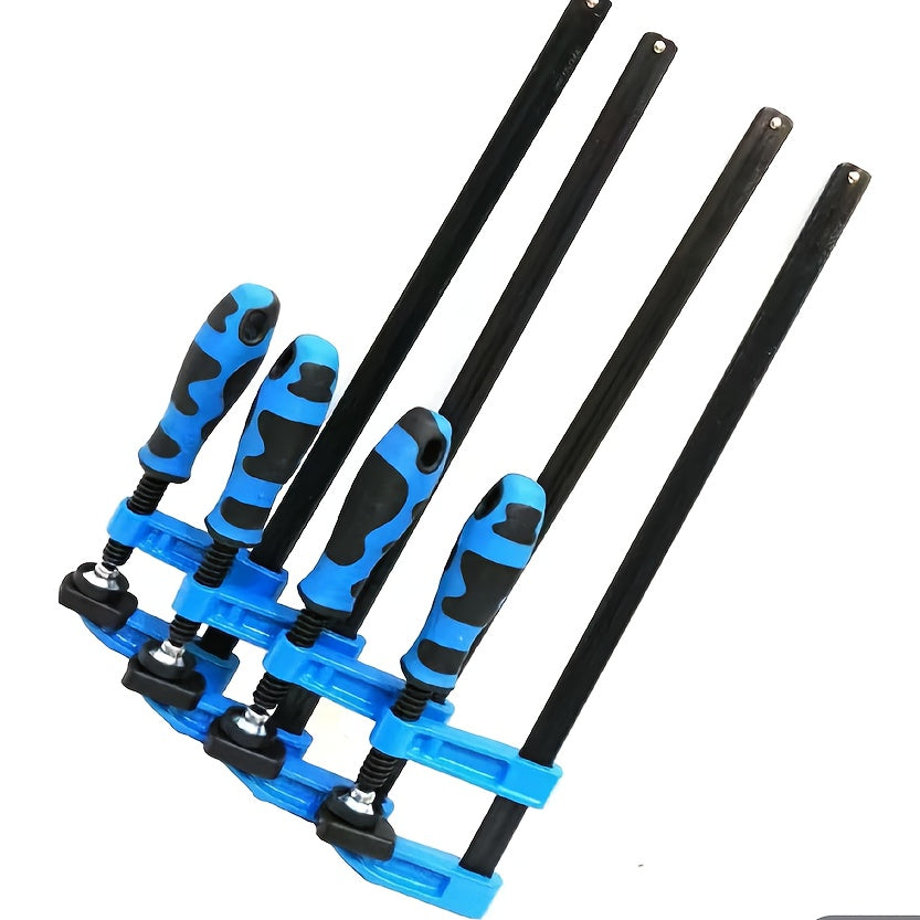 4pcs Quick-Release F-Clamps with Blue Handles