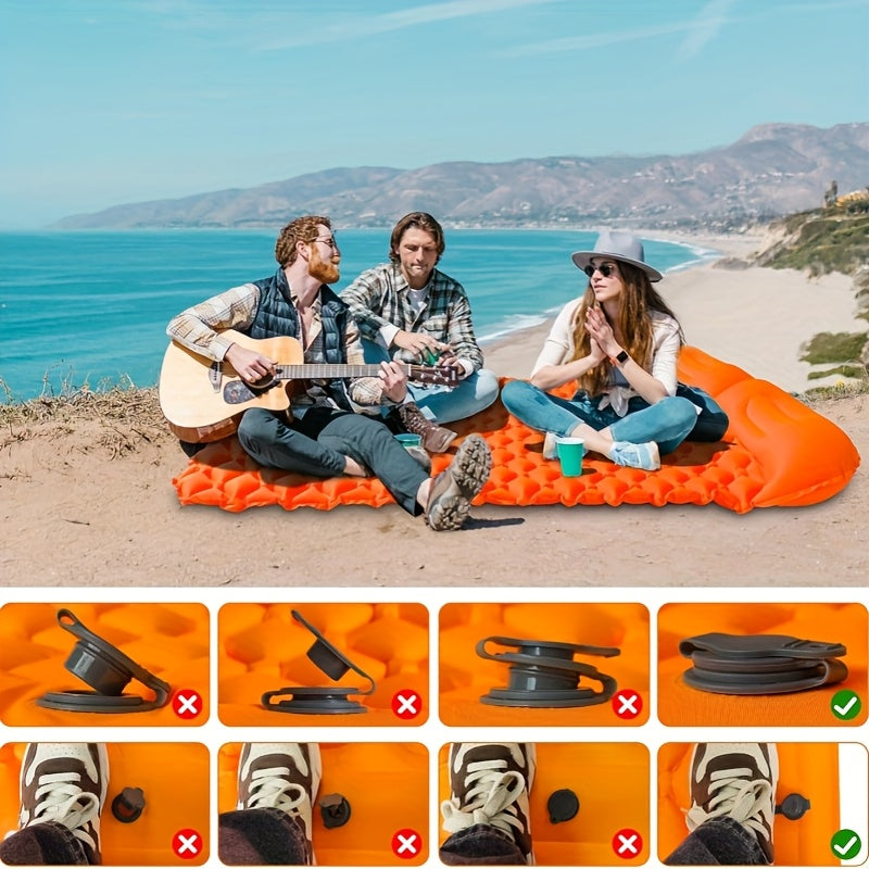 1-person Ultra Light Nylon TPU Self Inflating Camping Sleeping Mat