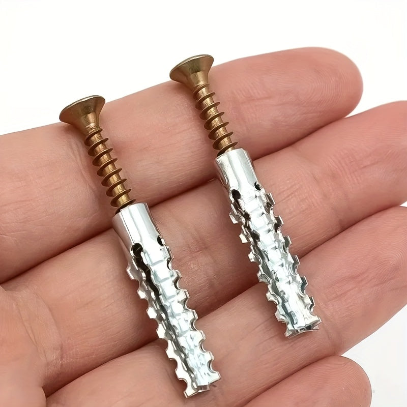 100 Metal Serrated Expansion Tube Self Tapping Screws