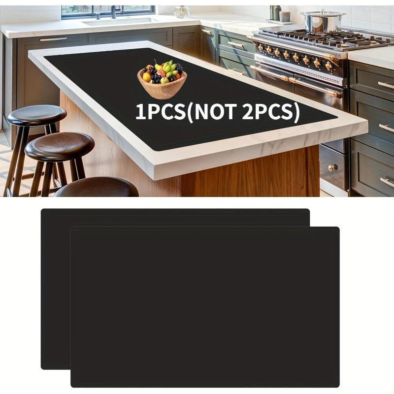 1-Pack Large Heat-Resistant Silicone Kitchen Island Countertop Protector Mat