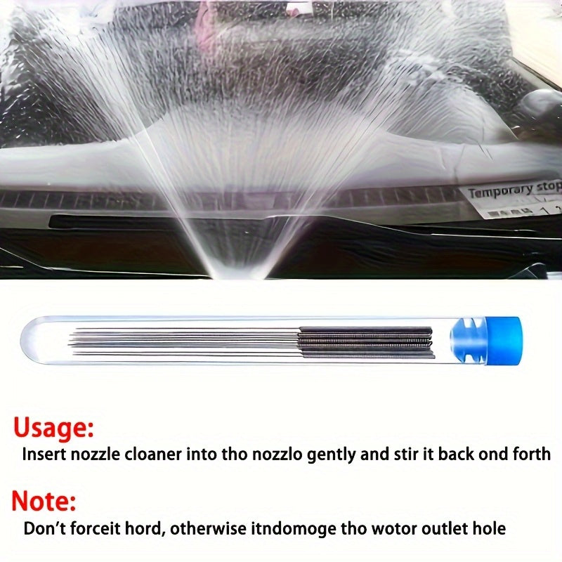 10pcs 0.25mm Stainless Steel Wiper Nozzle Cleaning Kit