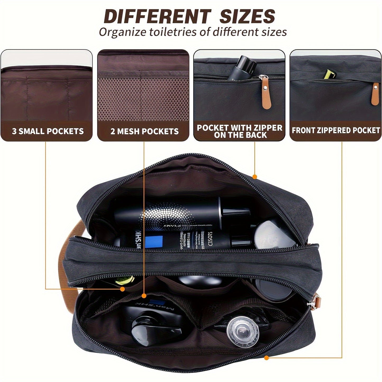 1 Men's Travel Toiletry Bag