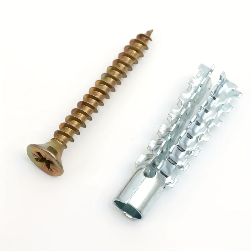 100 Metal Serrated Expansion Tube Self Tapping Screws