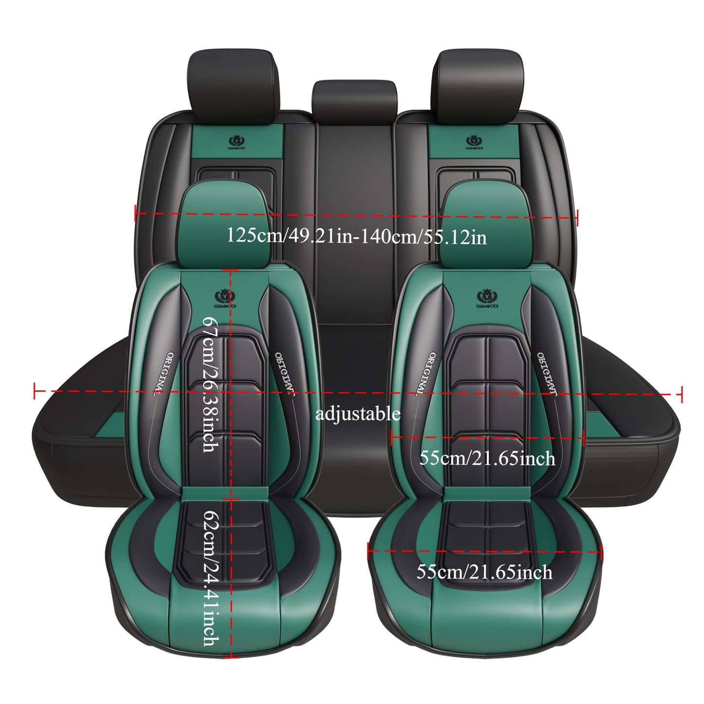 Five seat PU Leather General Motors seat cover
