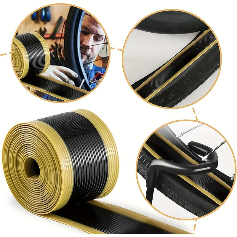2pcs Yellow Premium TPU Bike Tire Liners
