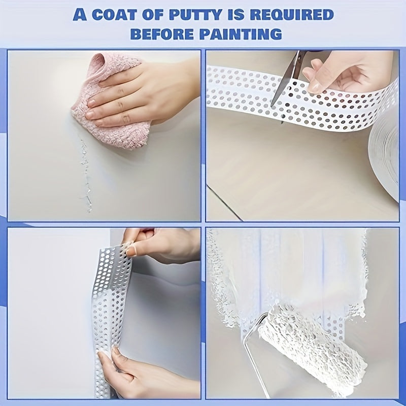 1181.1inch Roll PVC Corner Tape, Acrylic Sealing Tape for Drywall