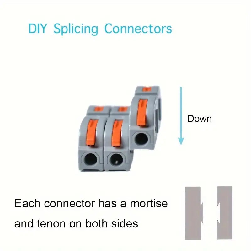 40pcs Electrical Connector Any Circuit In-Line Splicing Use Terminal 28-12 AWG