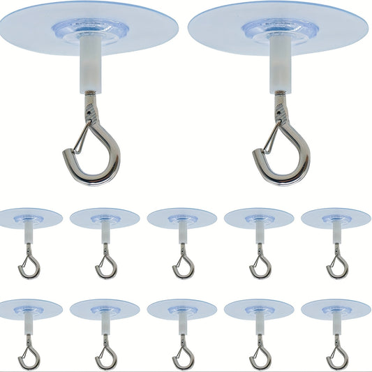 10 non-perforated adhesive ceiling hooks