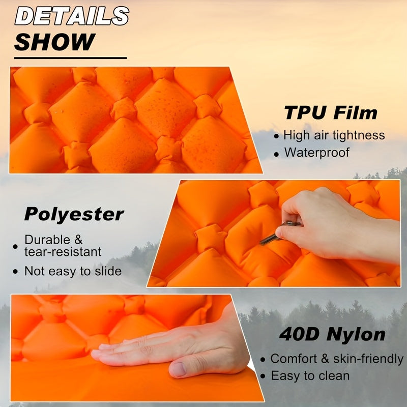 1-person Ultra Light Nylon TPU Self Inflating Camping Sleeping Mat