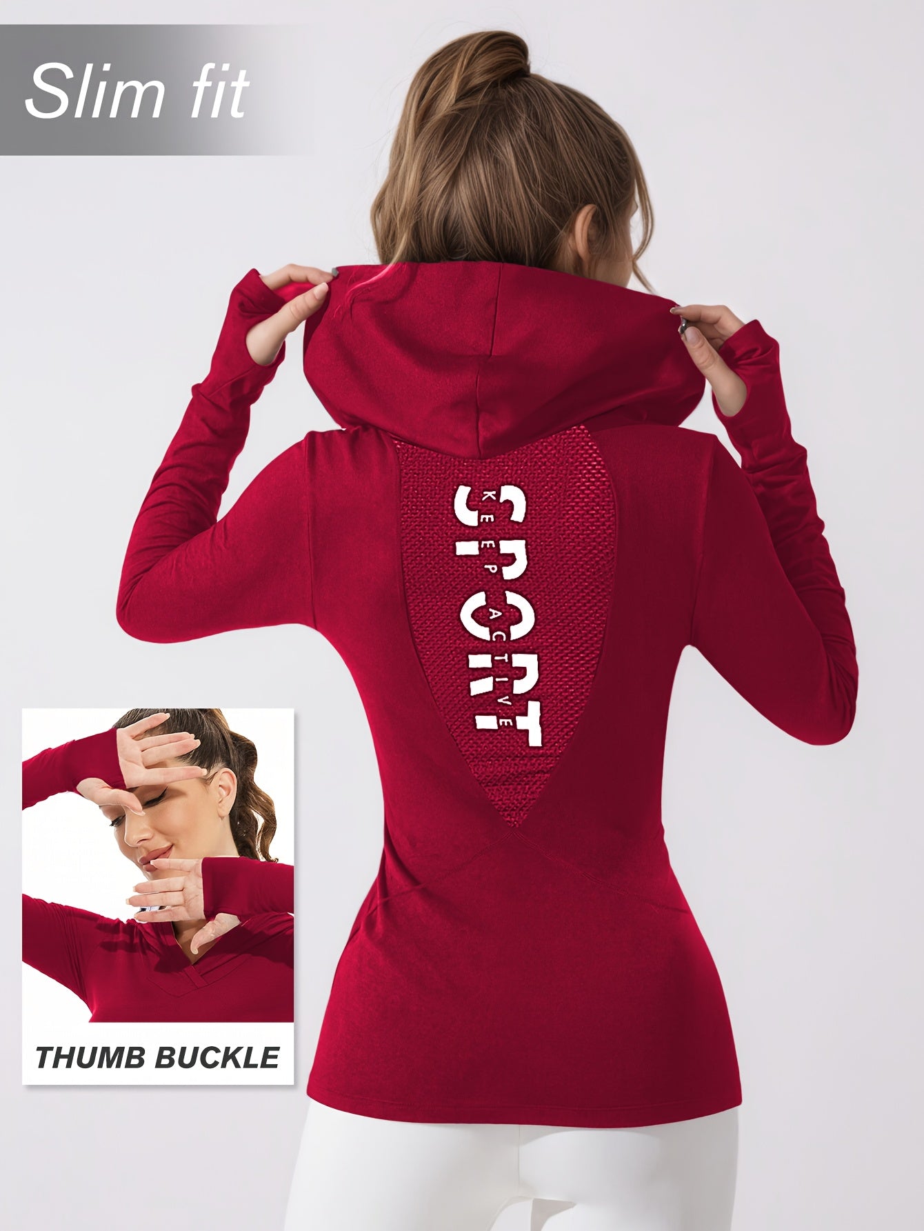 Women's Workout Hoodie - Quick-Dry Yoga Jacket
