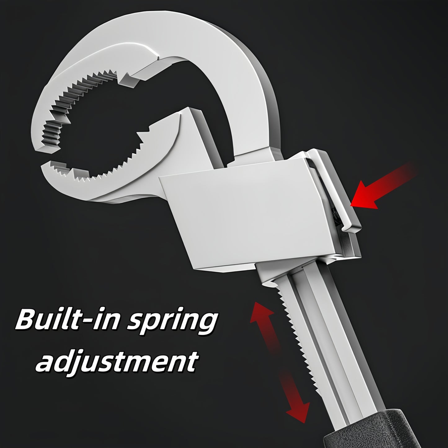 1 Set Of Adjustable Wrenches,  Bathroom Plumbing Faucets And Sink Repair Tools