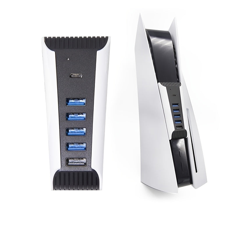 Hub for PS5, USB High-Speed Docking Station Hub and Charger Extender