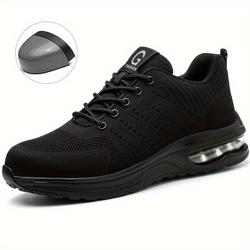 [Heavy-Duty] Men's Safety Work Boots with Anti-Slip & Impact Protection