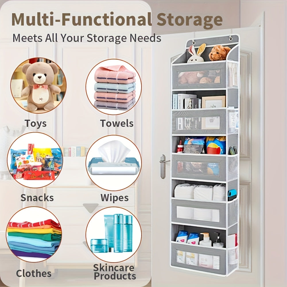 Hanging Door Storage Box with 5 Large Capacity Pockets