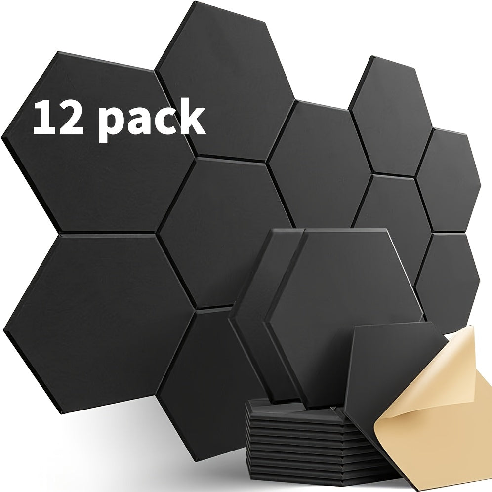 12pcs of Self-Adhesive Soundproof Panels