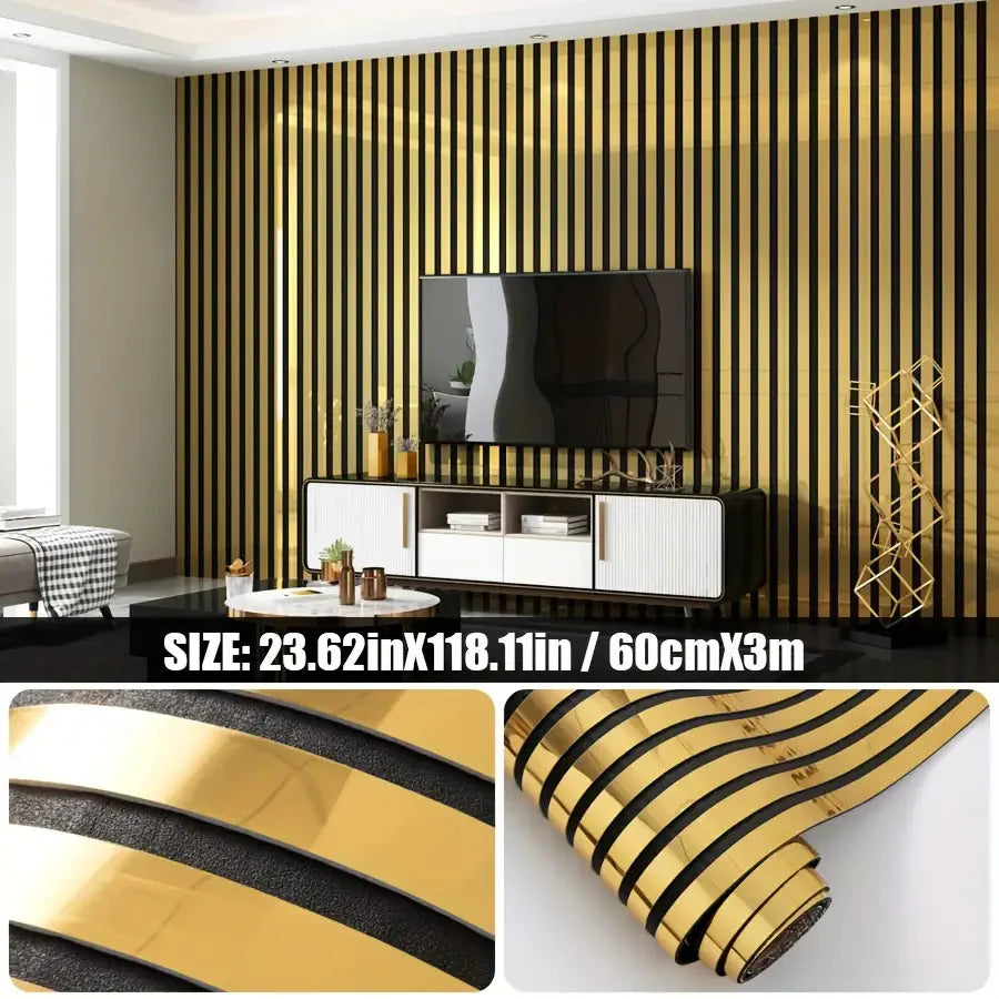 1 Roll of 299.97 cm x 59.94 cm Self-Adhesive 3D Grid Wallpaper