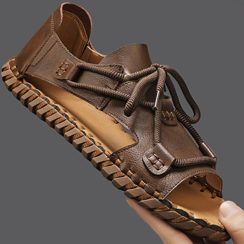 Men's Black/Brown/Grey Sandals - Lightweight Summer Flip Flops