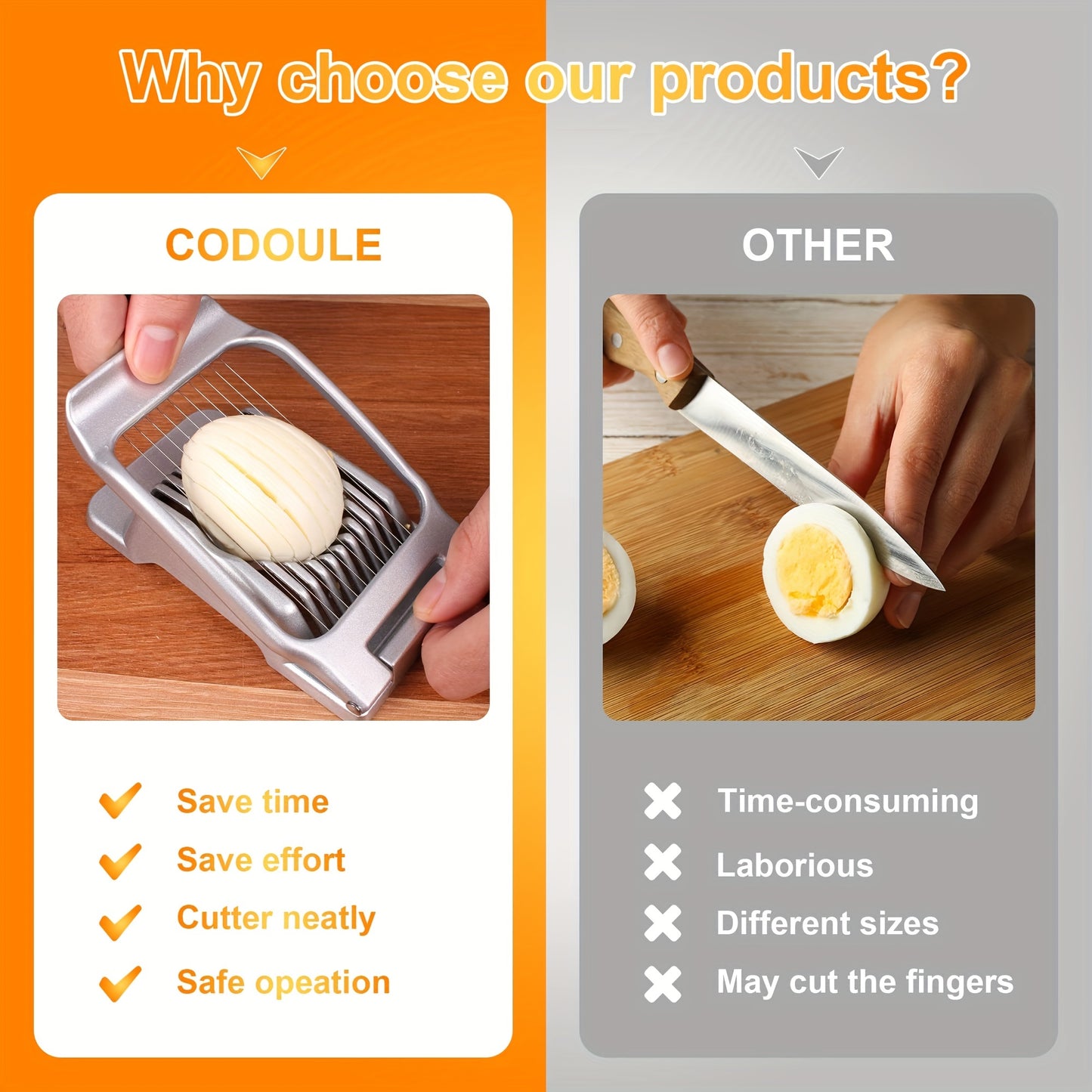 Stainless Steel Egg Slicer