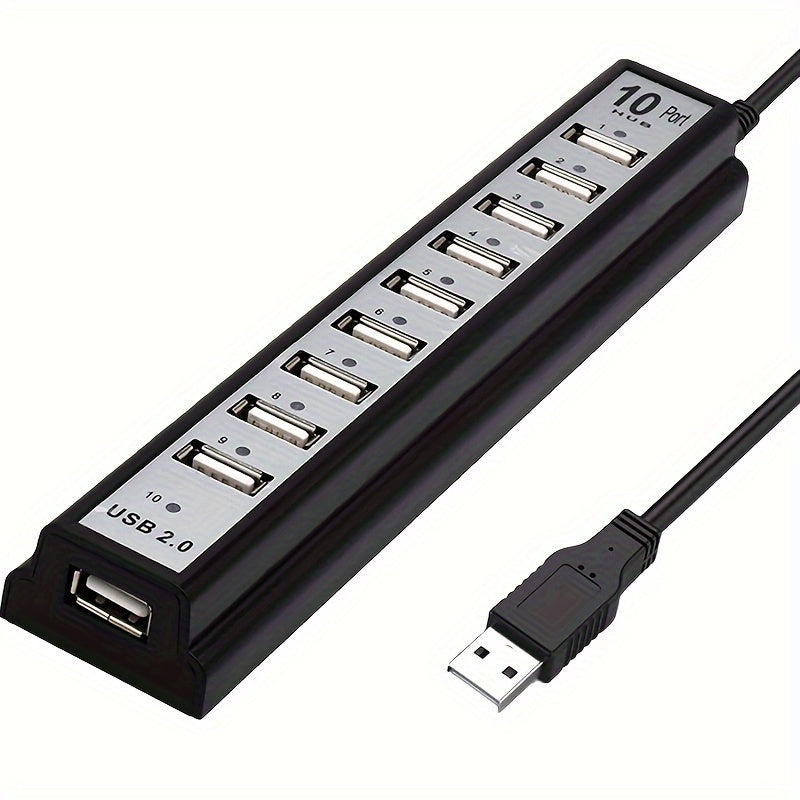 10-Port USB Hub Compatible for PS5/PS4/Xbox/PC/Mac