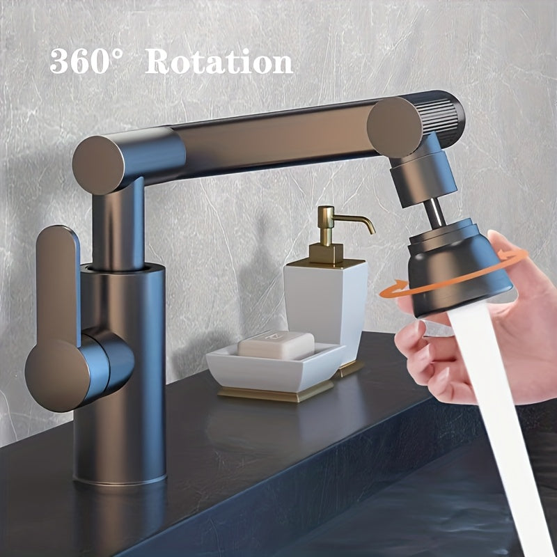 1080° Rotating High-Arc Spout Kitchen & Bathroom Faucet
