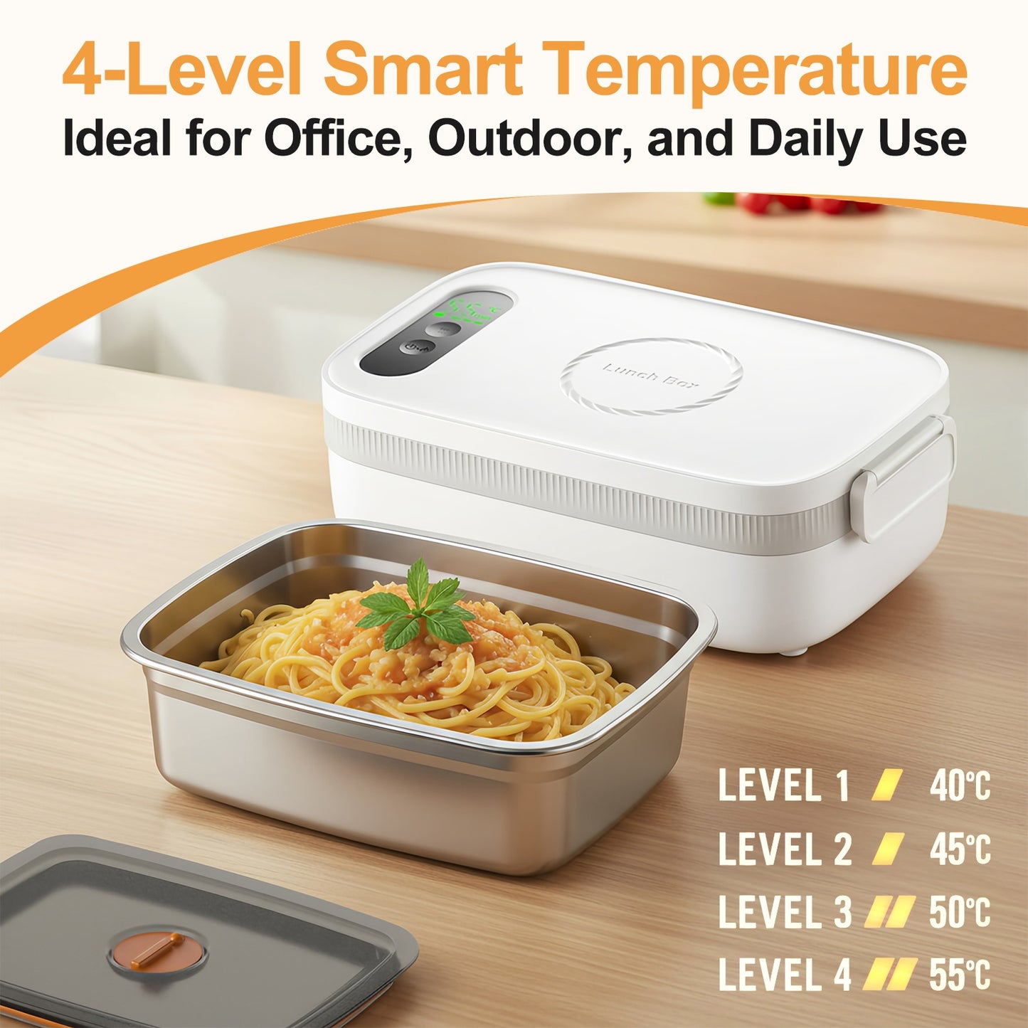 1-Liter Large-Capacity Control Lunch Box