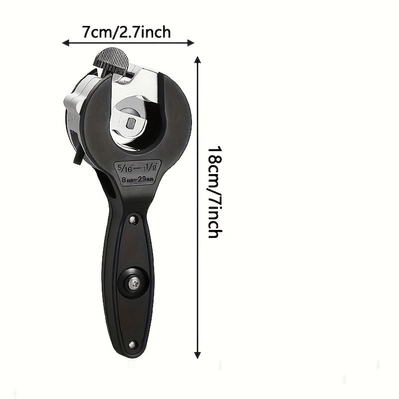Heavy-Duty Ratchet Pipe Cutter - Cutting range from 1/4" to 7/8"