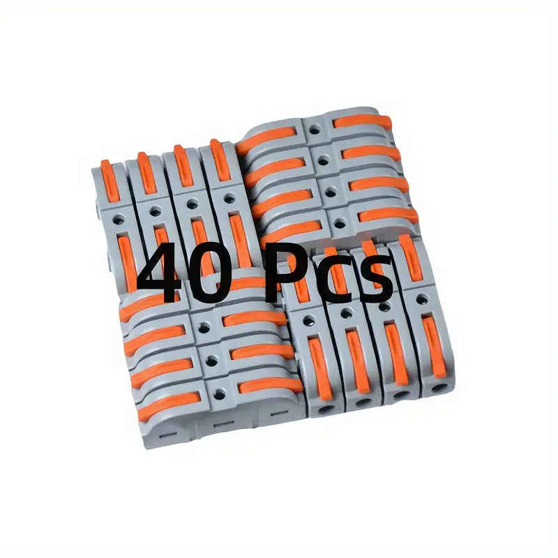 40pcs Electrical Connector Any Circuit In-Line Splicing Use Terminal 28-12 AWG