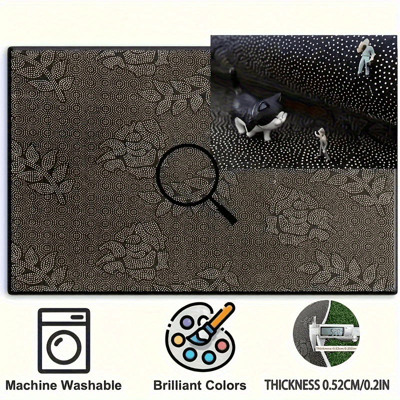 4pcs Blessed English Pattern Car Floor Mats Set