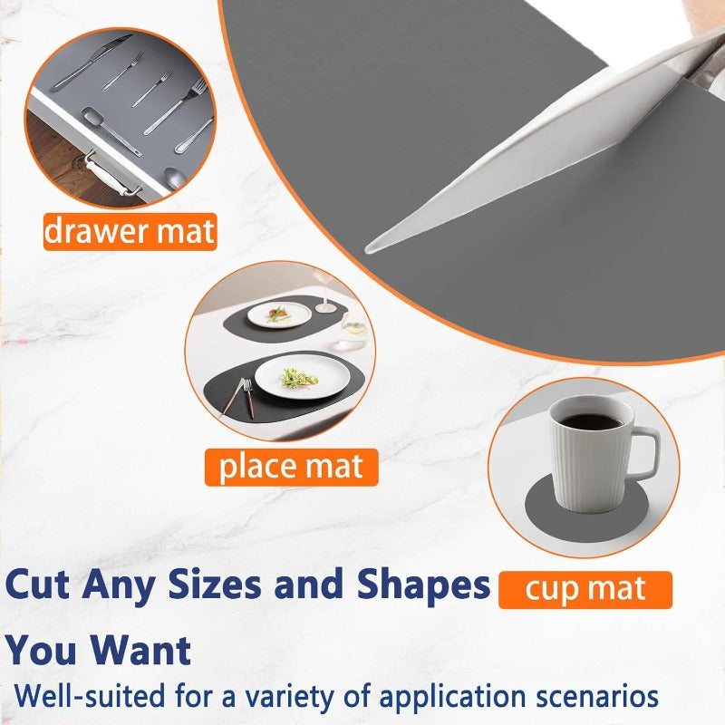 1-Pack Large Heat-Resistant Silicone Kitchen Island Countertop Protector Mat