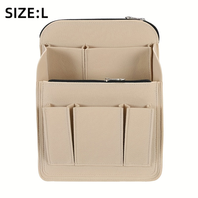 Heavy-Duty Nylon Backpack Storage Bag with Multi-Compartment Travel Organizer