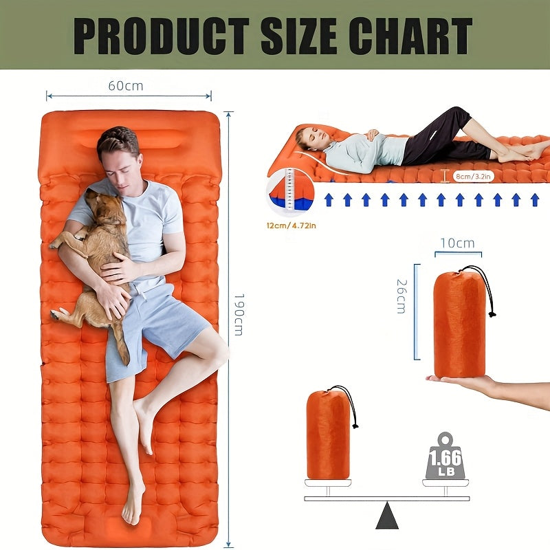 1-person Ultra Light Nylon TPU Self Inflating Camping Sleeping Mat