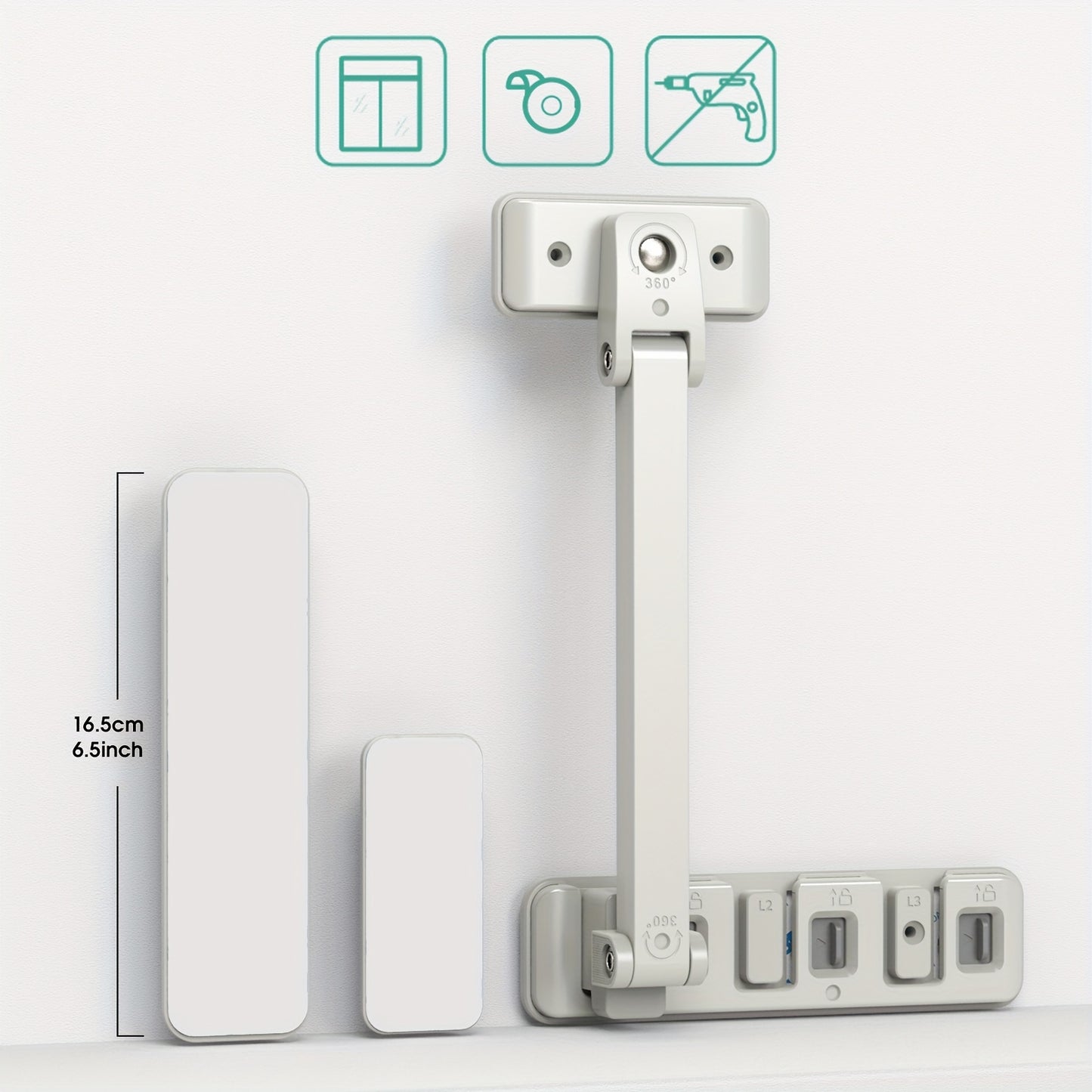 1-Pack Child Safety Window Lock, Sliding Door Window Restrictor