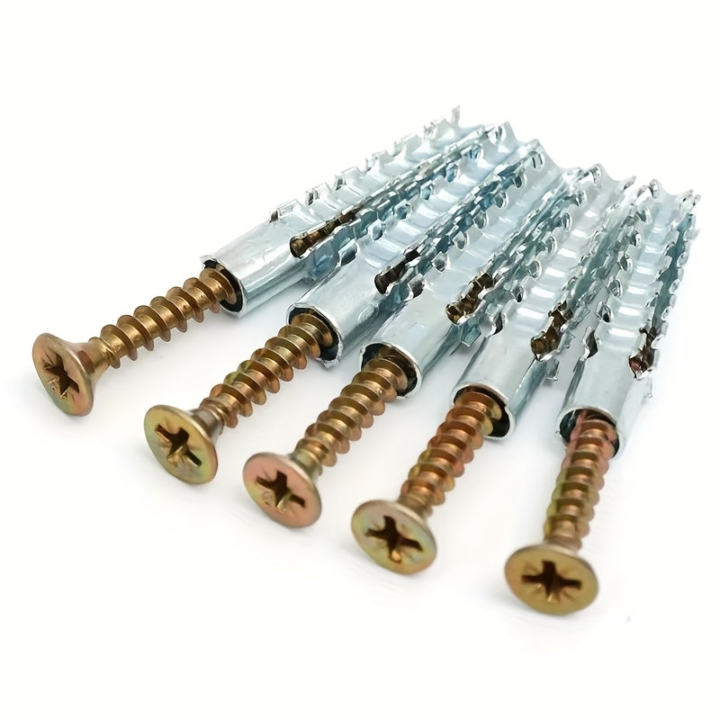 100 Metal Serrated Expansion Tube Self Tapping Screws