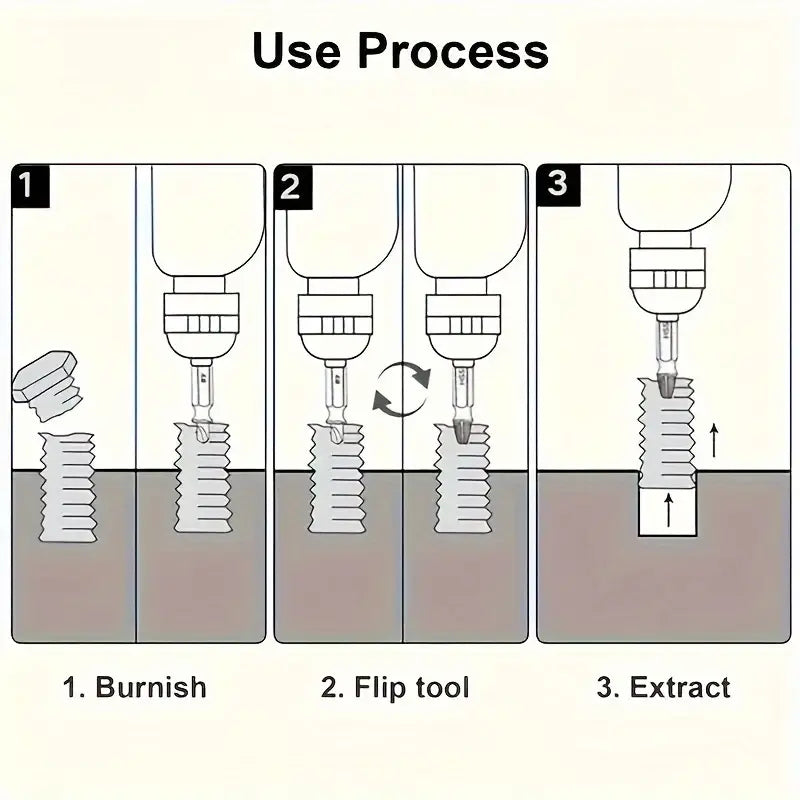 10-Piece Alloy Steel Screw Extractor Set