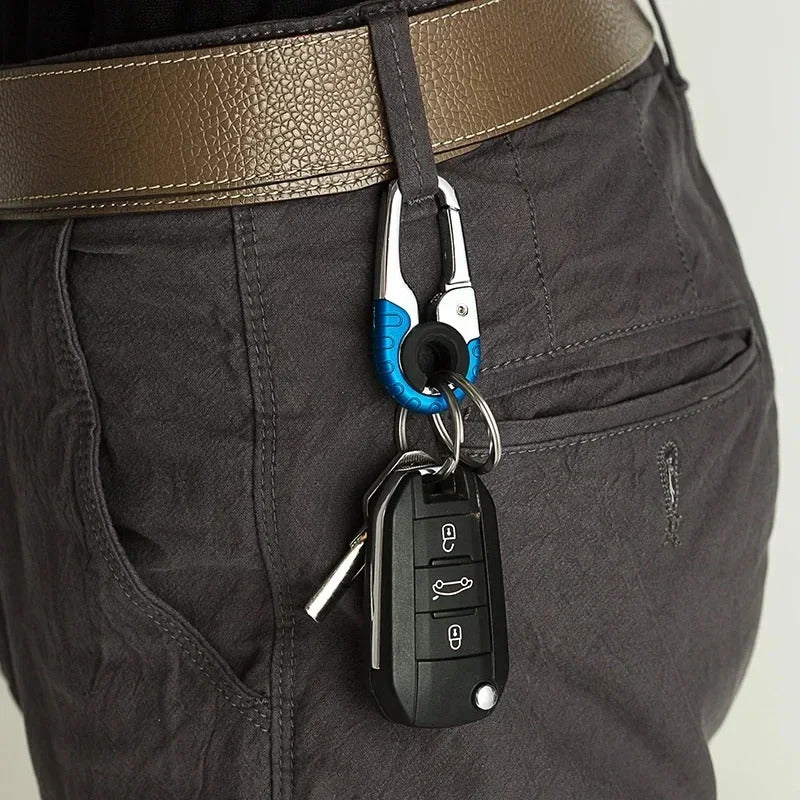3pcs Heavy-Duty Stainless Steel Keychain Hooks