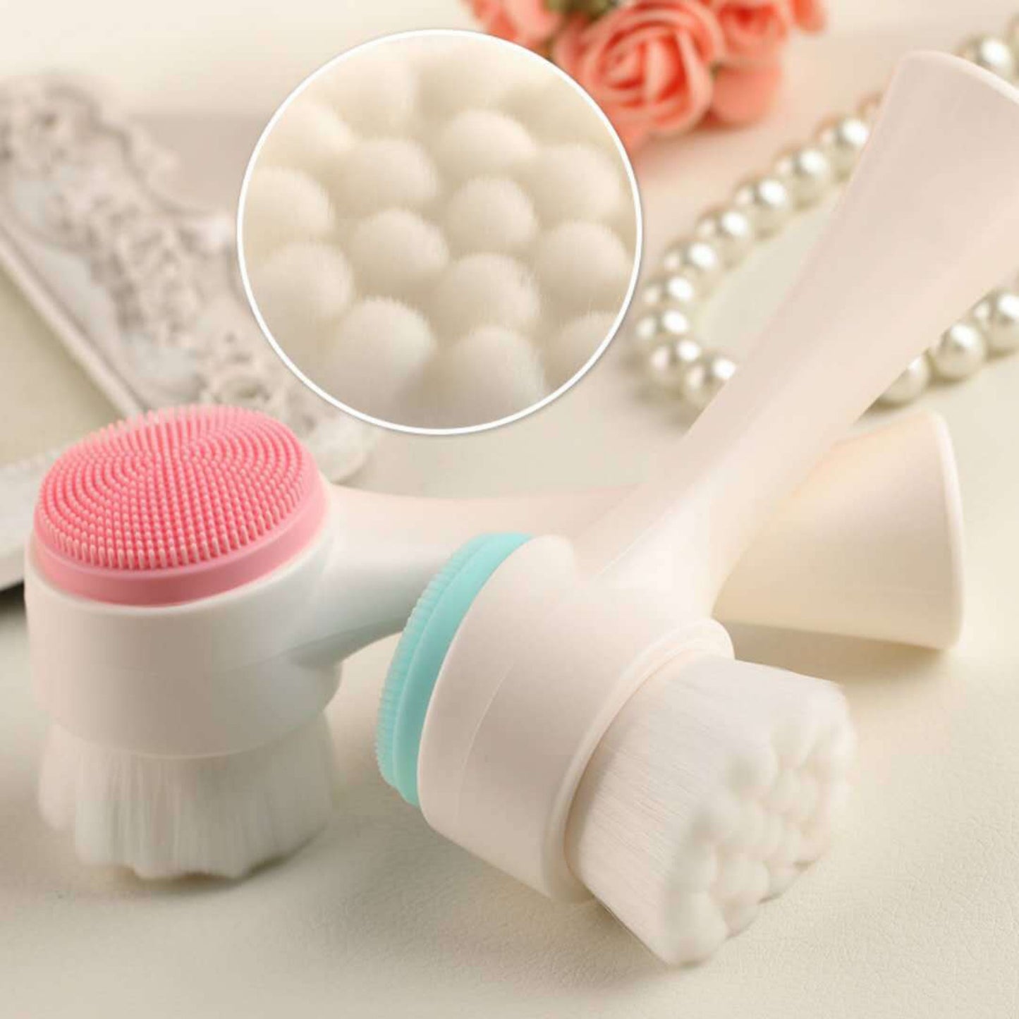 Manual Facial Cleansing Brush Set