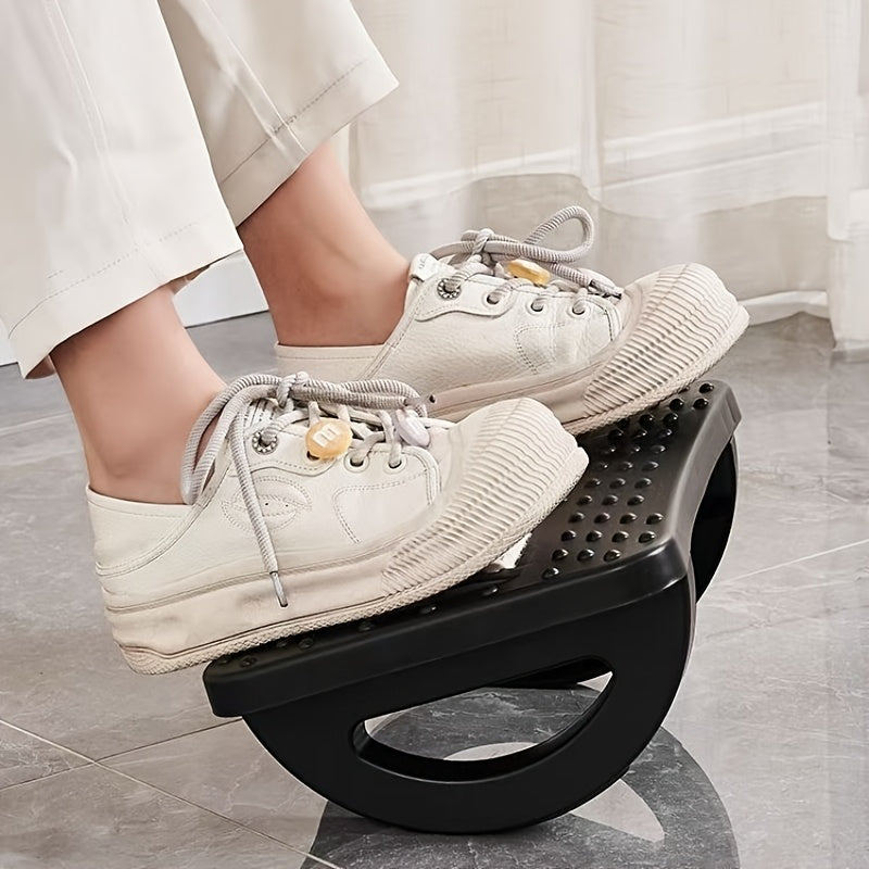 Office Desk Footrest Stool With Rolling Wheels