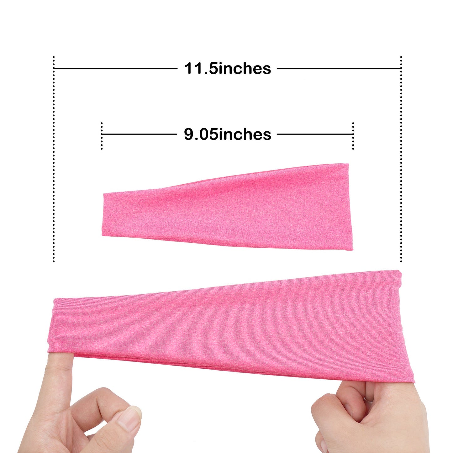 1 pack of double-layered, breathable, sweat-wicking headbands