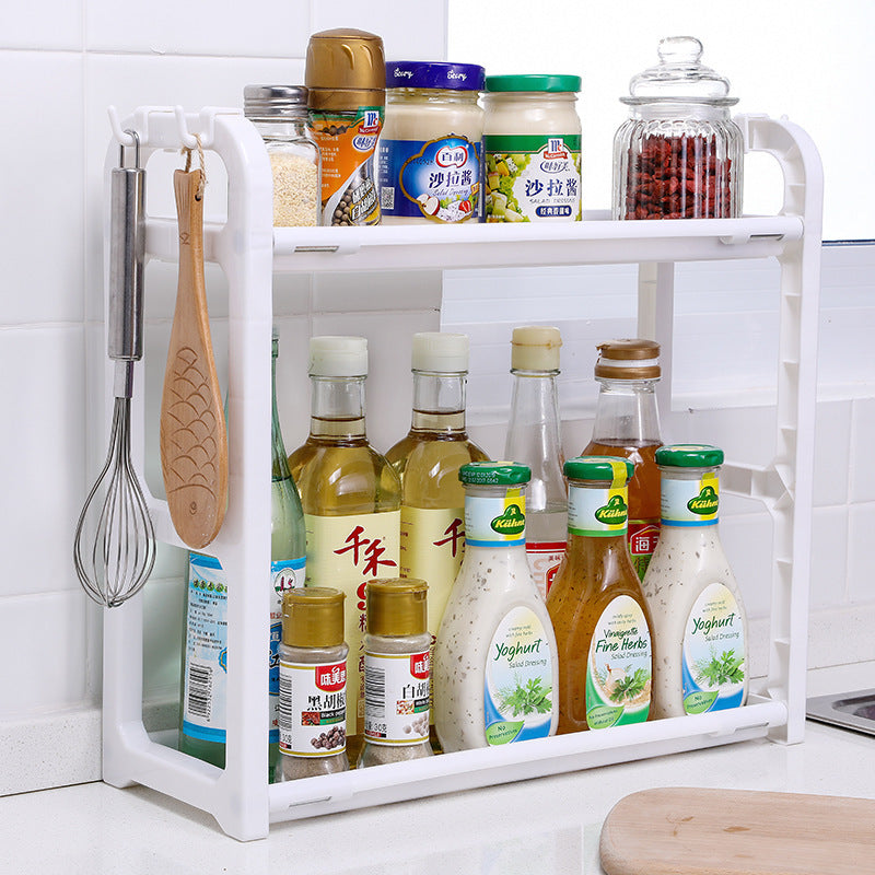 2 Layer Kitchen Organizer Rack Spices Organizer