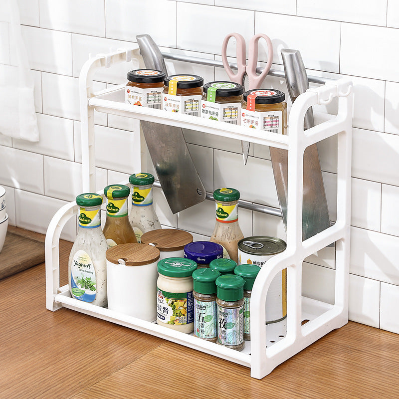2 Layer Kitchen Organizer Rack Spices Organizer