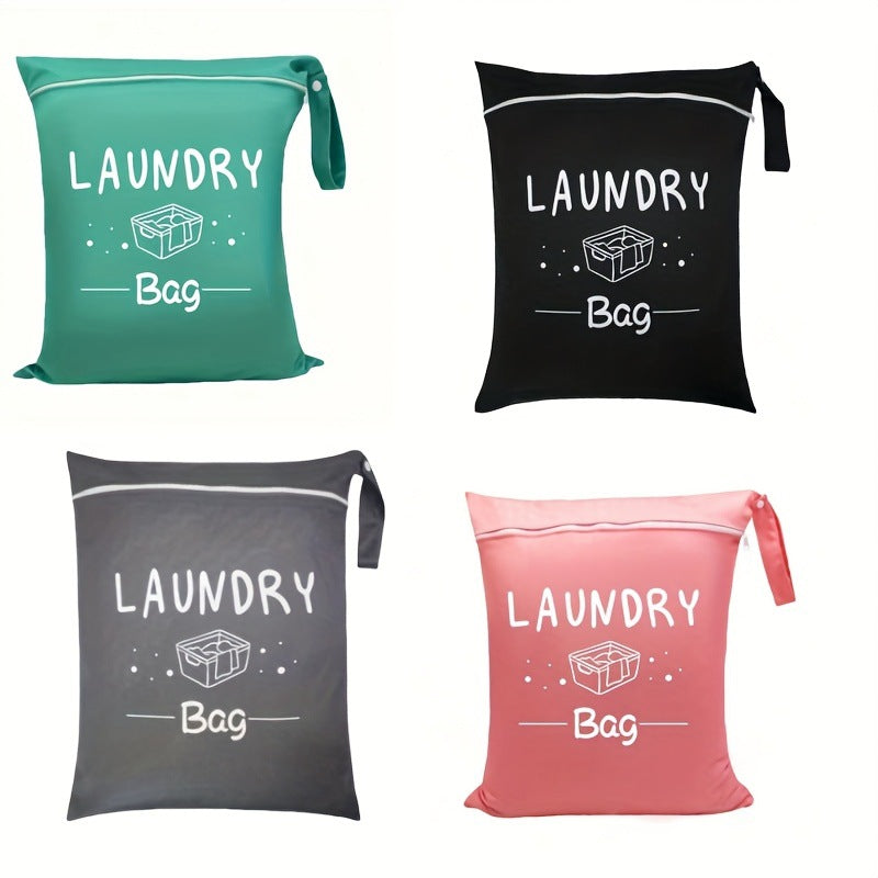 Solid color travel bag, beach storage, dry and wet separation storage bag