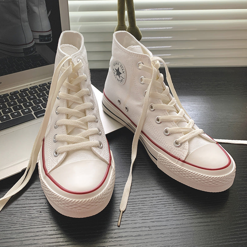 Women'S High-Top Canvas Sneakers