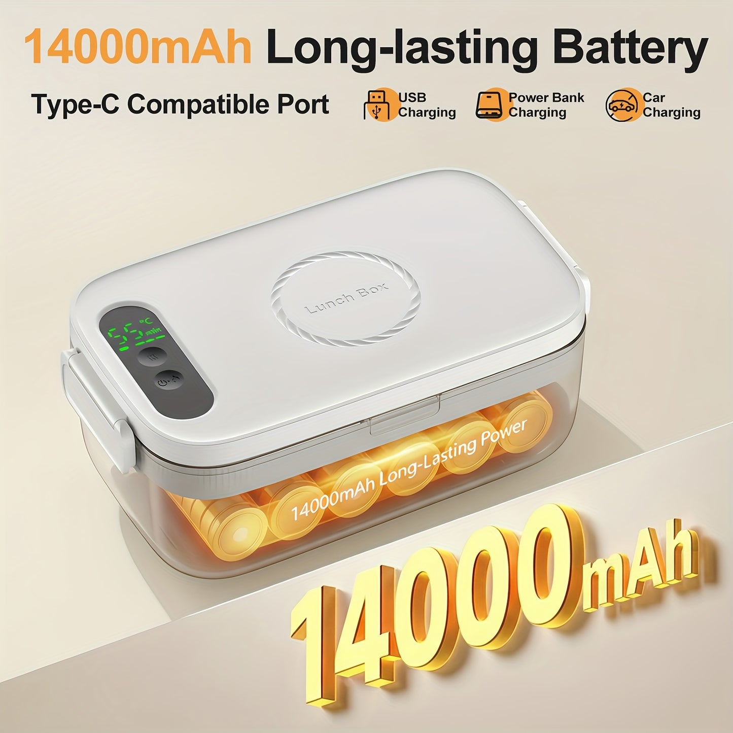 1-Liter Large-Capacity Control Lunch Box