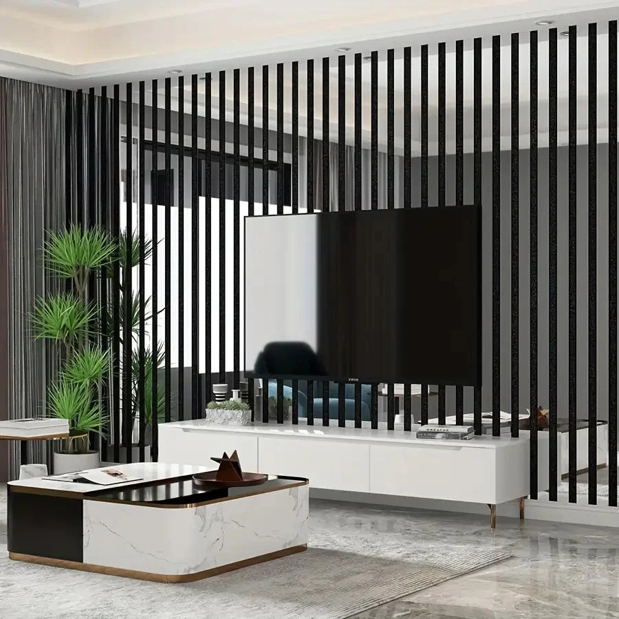 1 Roll of 299.97 cm x 59.94 cm Self-Adhesive 3D Grid Wallpaper