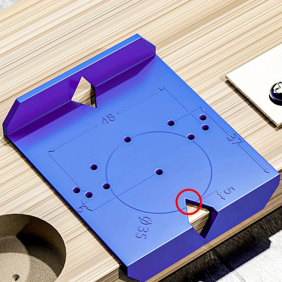 1/3pcs Woodworking Cabinet Door Hinge Hole Positioning Jig