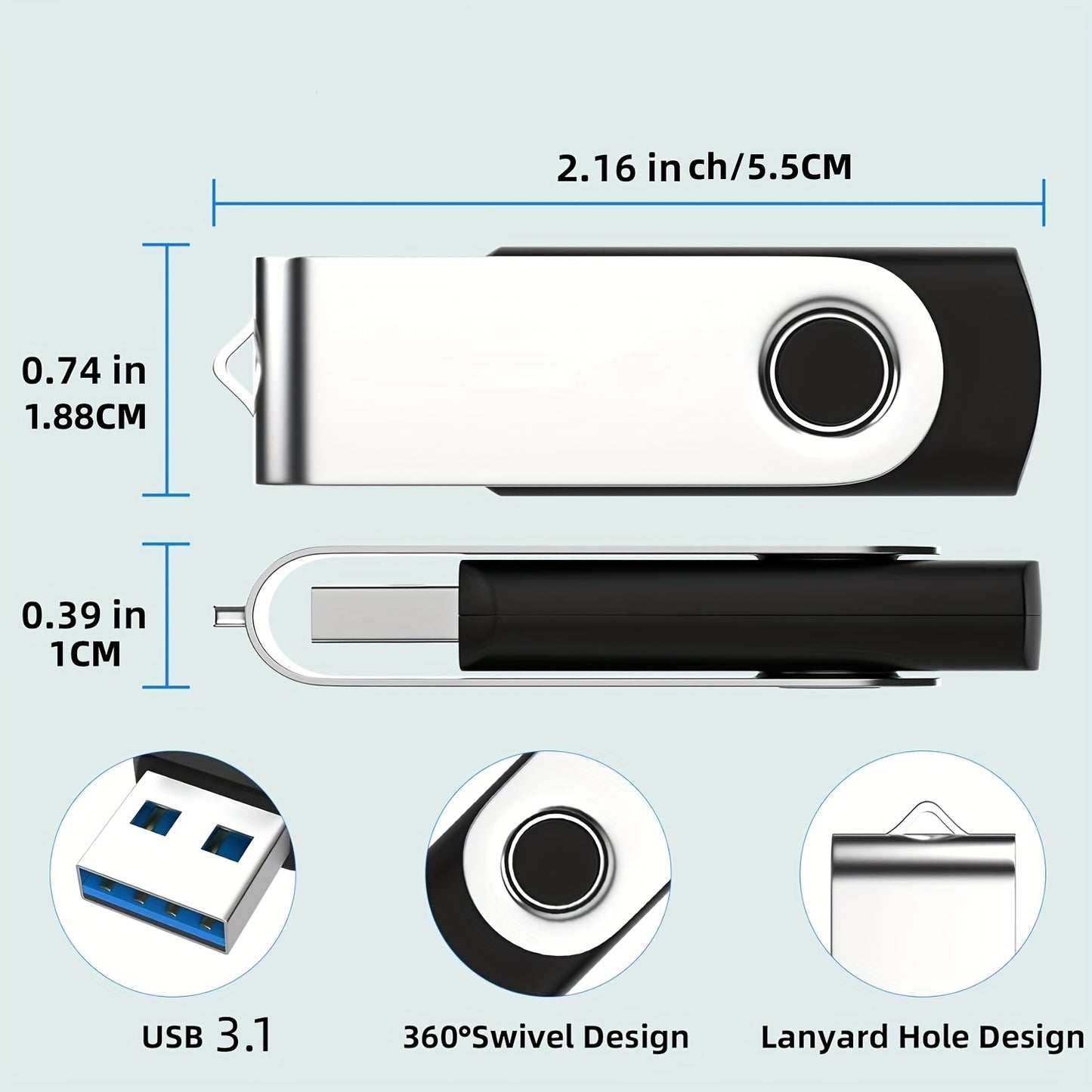 LANSTEN USB 3.1 Flash Drive - 64GB