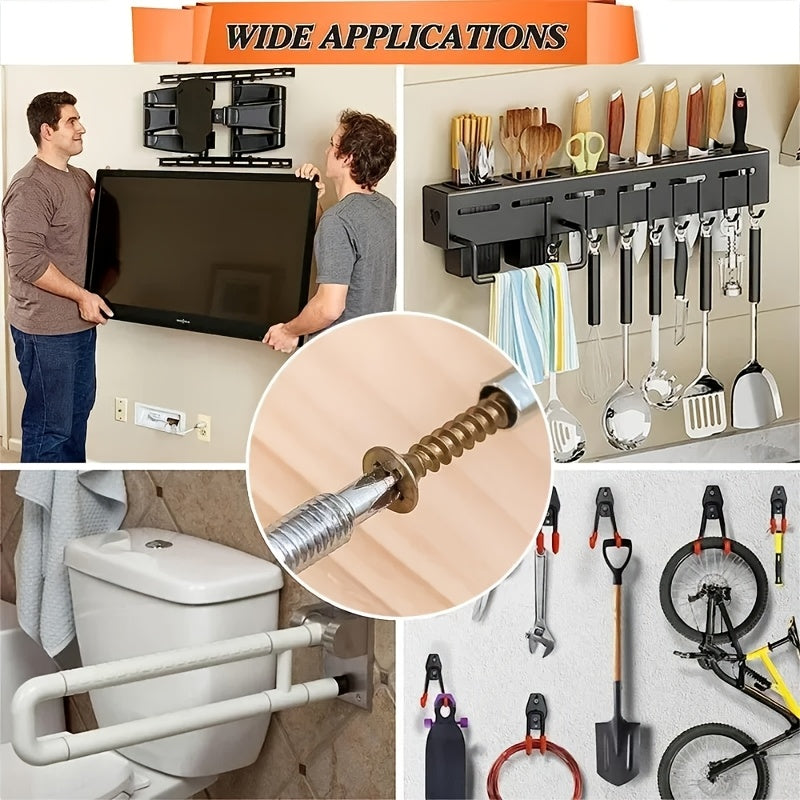 100 Metal Serrated Expansion Tube Self Tapping Screws