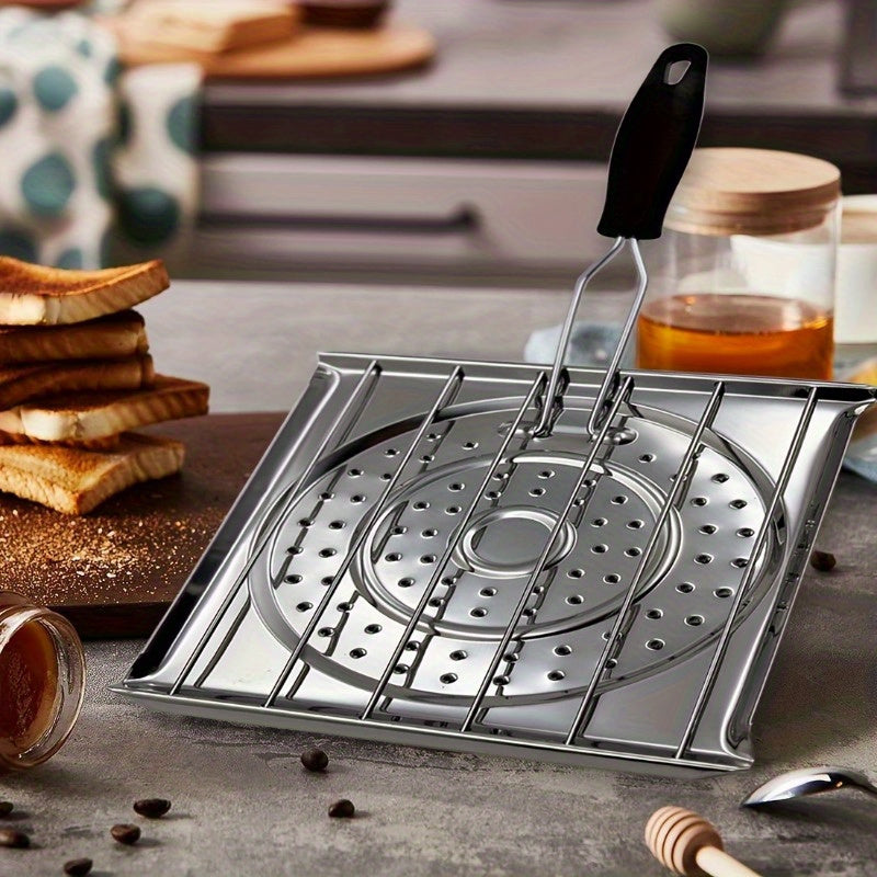 Portable Camping Stove & Bread Toaster - with Foldable Handle