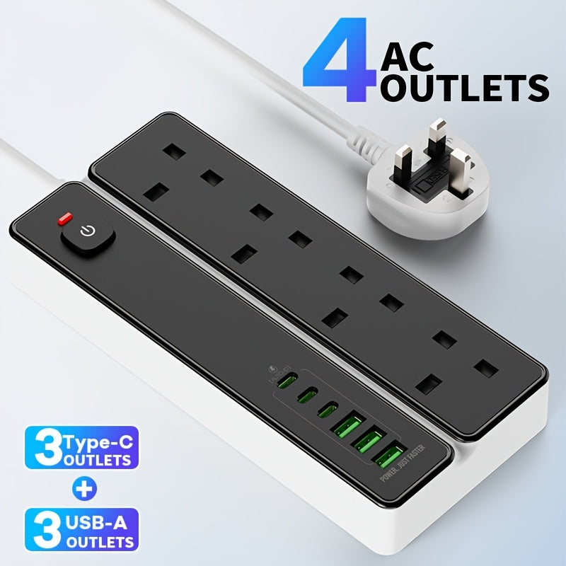10-in-1 Power Strip with USB Ports