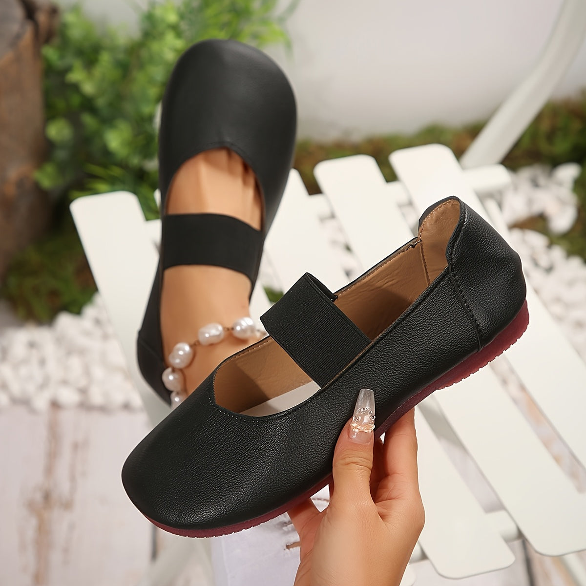 Women'S Fashionable Flower-Embroidered Slip-On Flats